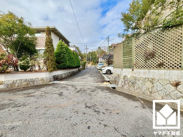 大津市鶴の里　1期　1号地の前面道路含む現地写真|12月20日　現地写真更新