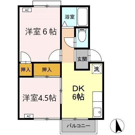 コーポしばたの間取り