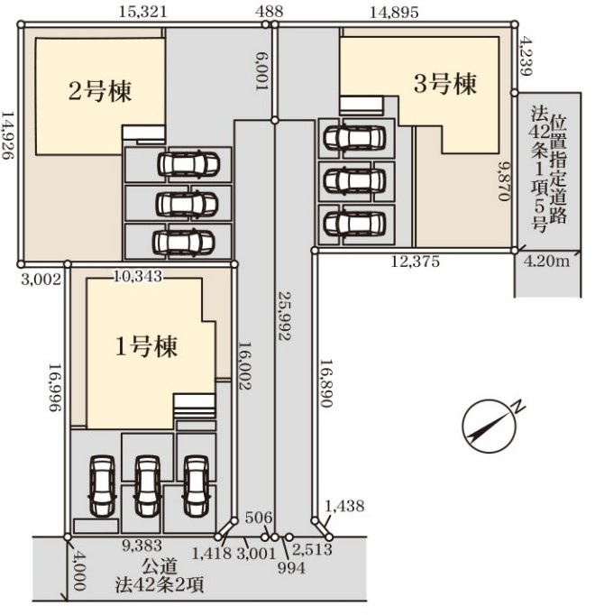 Livele Garden.S　深谷市上野台第24の区画図|図面と現況が異なる場合、現況を優先とします。【3号棟】