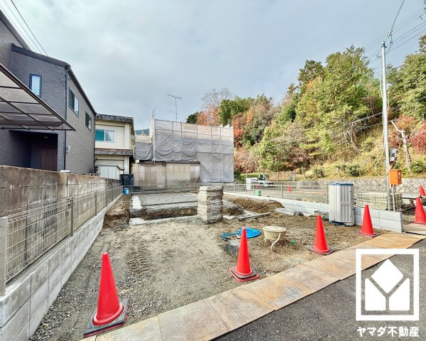 大津市鶴の里　1期　2号地の前面道路含む現地写真|12月20日　現地写真更新