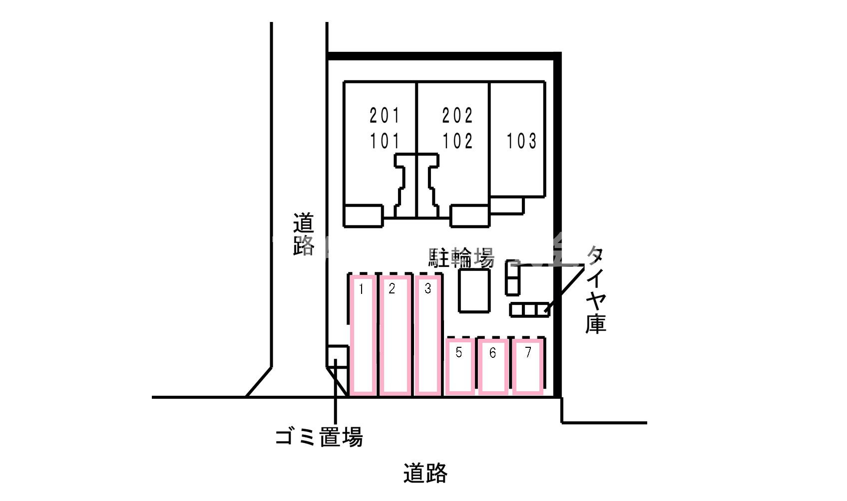 クライネ　タックの区画図