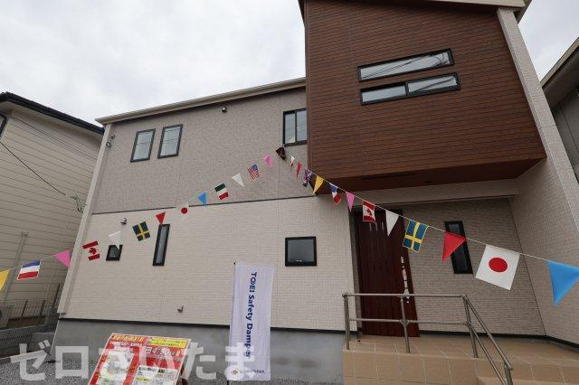 《仲介手数料無料》蓮田市椿山２丁目10-11新築一戸建てブルーミングガーデンの外観|撮影日 2026年4月9日 16:00 曇り