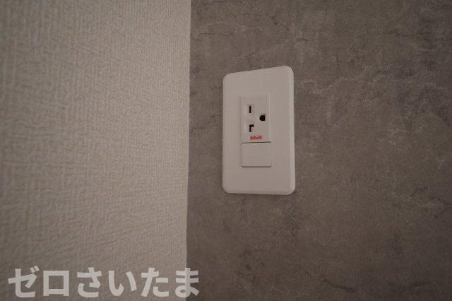 《仲介手数料無料》蓮田市椿山２丁目10-11新築一戸建てブルーミングガーデンのその他|リビングのエアコンは200Vのコンセントが付いています。