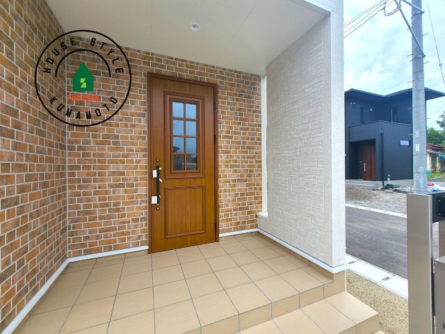 上益城郡御船町小坂第2-2棟（1号棟）の外観：施工例|おでかけの時も帰った時も、「我が家」を最初に感じでもらえる素敵な空間に。