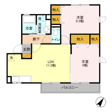 ラピュタKの間取り