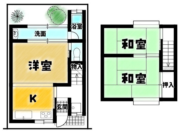 深草ヲカヤ町の間取り