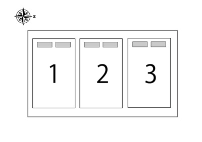 【区画図】 | 野中駐車場 | 区画2募集中！