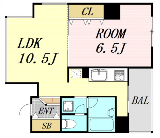 プロシード桜之宮　仲介手数料無料の間取り