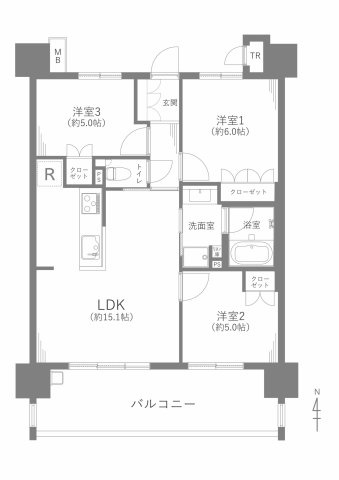 ファミリアーレ昭和橋公園の間取り