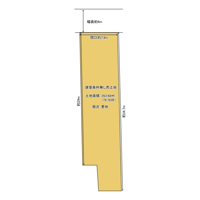 京都市北区上賀茂蝉ケ垣内町　建築条件無し売土地の土地図