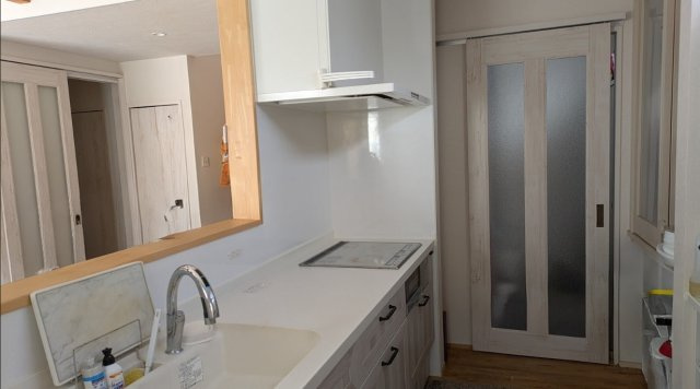 売中古戸建　富士市松本のキッチン|カウンターキッチンでリビングが良く見渡せ家事もはかどります。