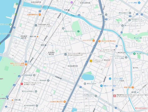29(土)30(日)現地説明会！◆堺市西区浜寺諏訪森町東　限定1邸の地図