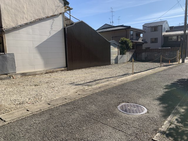 京都市北区上賀茂北大路町　建築条件無し売土地の外観