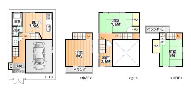 明美の里町　中古一戸建ての間取り|間取り図はいかがですか？ご希望を叶える間取りですか？リビングの広さは？水回りの位置は？カウンターキッチン？など色々な情報が集約されています。弊社ではリフォームなどのご相談も承っております。