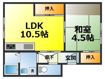コスモスハイツの間取り