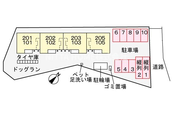 アベニールの区画図