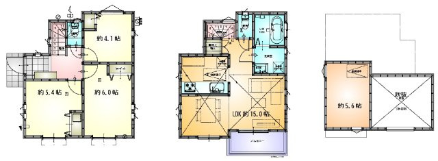 調布市深大寺元町４丁目 京王線 調布駅 新築戸建の間取り