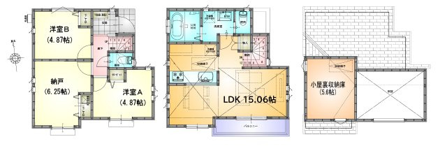 調布市深大寺元町４丁目 京王線 調布駅 建築条件付き売地の土地図＋建物プラン例