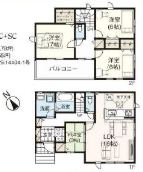 【間取り】 | 久喜市久喜東10期　GRAFARE　DESIGN　新築戸建　全13棟　7号棟