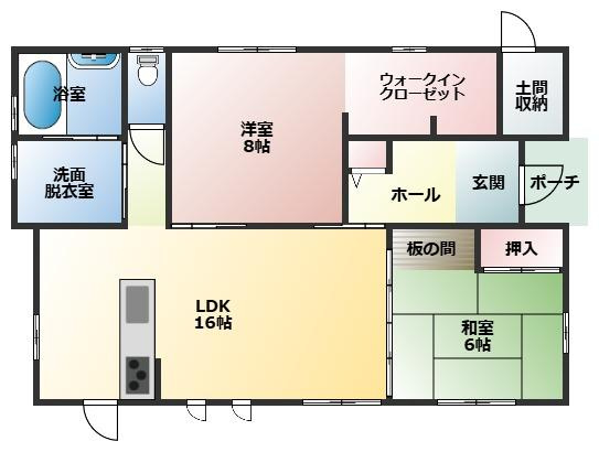 都城市野々美谷町の中古一戸建の間取り