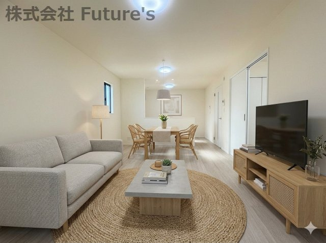 三郷市番匠免1丁目　新築戸建　全5棟　C号棟の外観パース|完成予想図／このパースは図面を基に描いたもので実際とは多少異なる場合がございます。