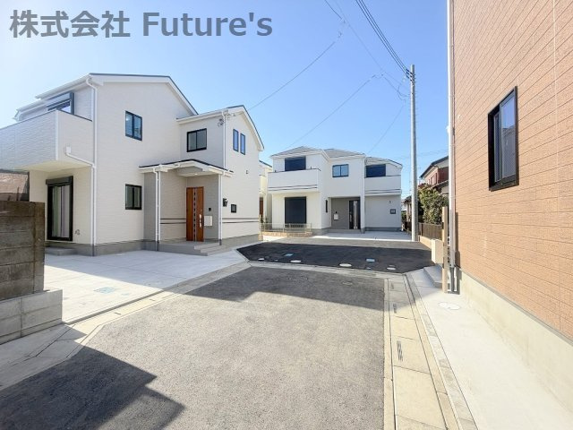 三郷市番匠免1丁目　新築戸建　全5棟　C号棟の前面道路含む現地写真|前面道路含む現地写真です。