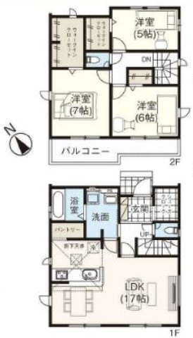 【間取り】 | 久喜市久喜東10期　GRAFARE　DESIGN　新築戸建　全13棟　8号棟