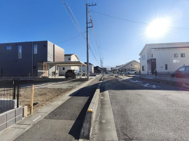 新築戸建・新築建売　深谷市国済寺【長期優良住宅】常磐小・幡羅中の前面道路含む現地写真