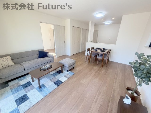 三郷市番匠免1丁目　新築戸建　全5棟　E号棟の区画図|分譲地内に新設道路を備えた、全5棟の新築分譲地