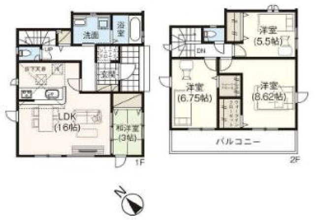 【間取り】 | 久喜市久喜東10期　GRAFARE　DESIGN　新築戸建　全13棟　13号棟