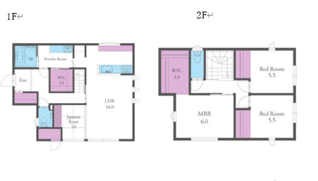 【間取り】 | 糸島市荻浦1丁目　戸建て