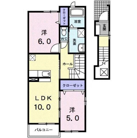 【間取り】 | 宇塚ハイツ