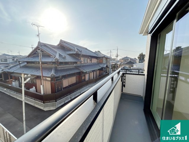 7(土)8(日)現地説明会　堺市美原区阿弥　限定1邸のバルコニー|日当たりのよいバルコニー！お部屋が開放的に！