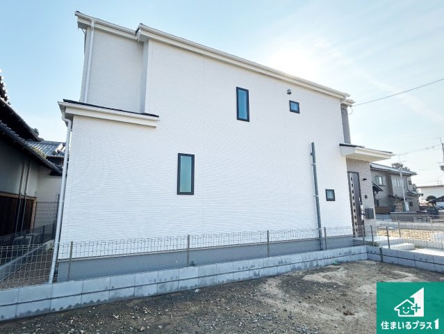 7(土)8(日)現地説明会　堺市美原区阿弥　限定1邸の外観|お客様に長く安心して住んでいだだける事にこだわった家づくり！住んでからのアフターサービスにもしっかりと取り組んでいます！