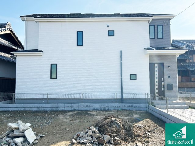 7(土)8(日)現地説明会　堺市美原区阿弥　限定1邸の外観|お客様に長く安心して住んでいだだける事にこだわった家づくり！住んでからのアフターサービスにもしっかりと取り組んでいます！