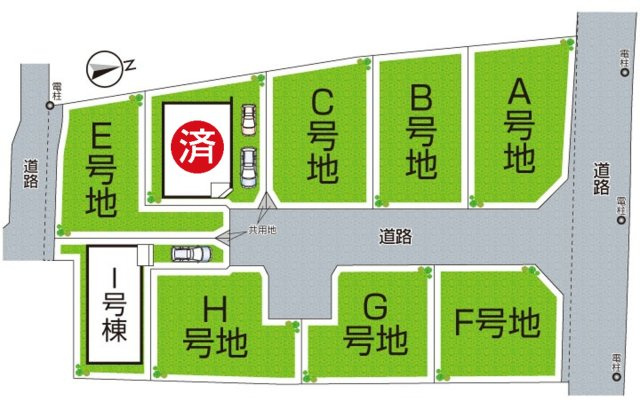 7(土)8(日)現地説明会　堺市美原区阿弥　限定1邸の区画図|全9画