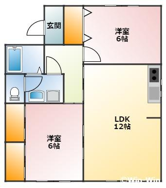 ユトリロ新栄 Bの間取り