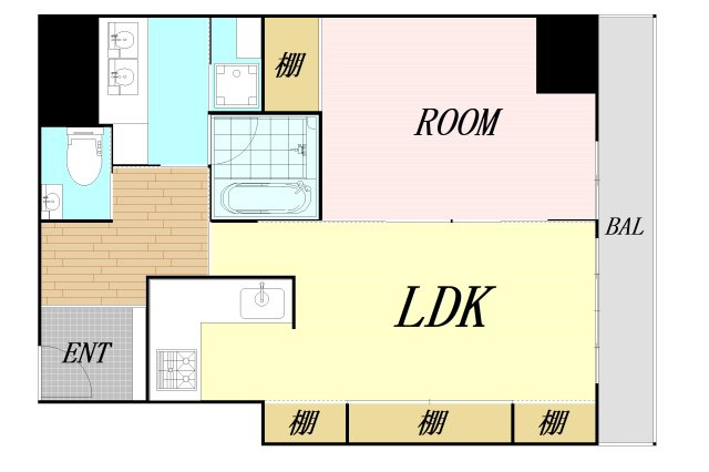 おおきに東心斎橋ビル　仲介手数料無料の間取り
