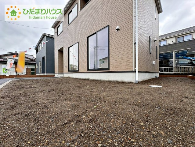 常陸大宮市姥賀町第3　新築戸建　6号棟の庭|お庭付物件になります！お庭遊びや、プールなどお子様も大喜び(^^)