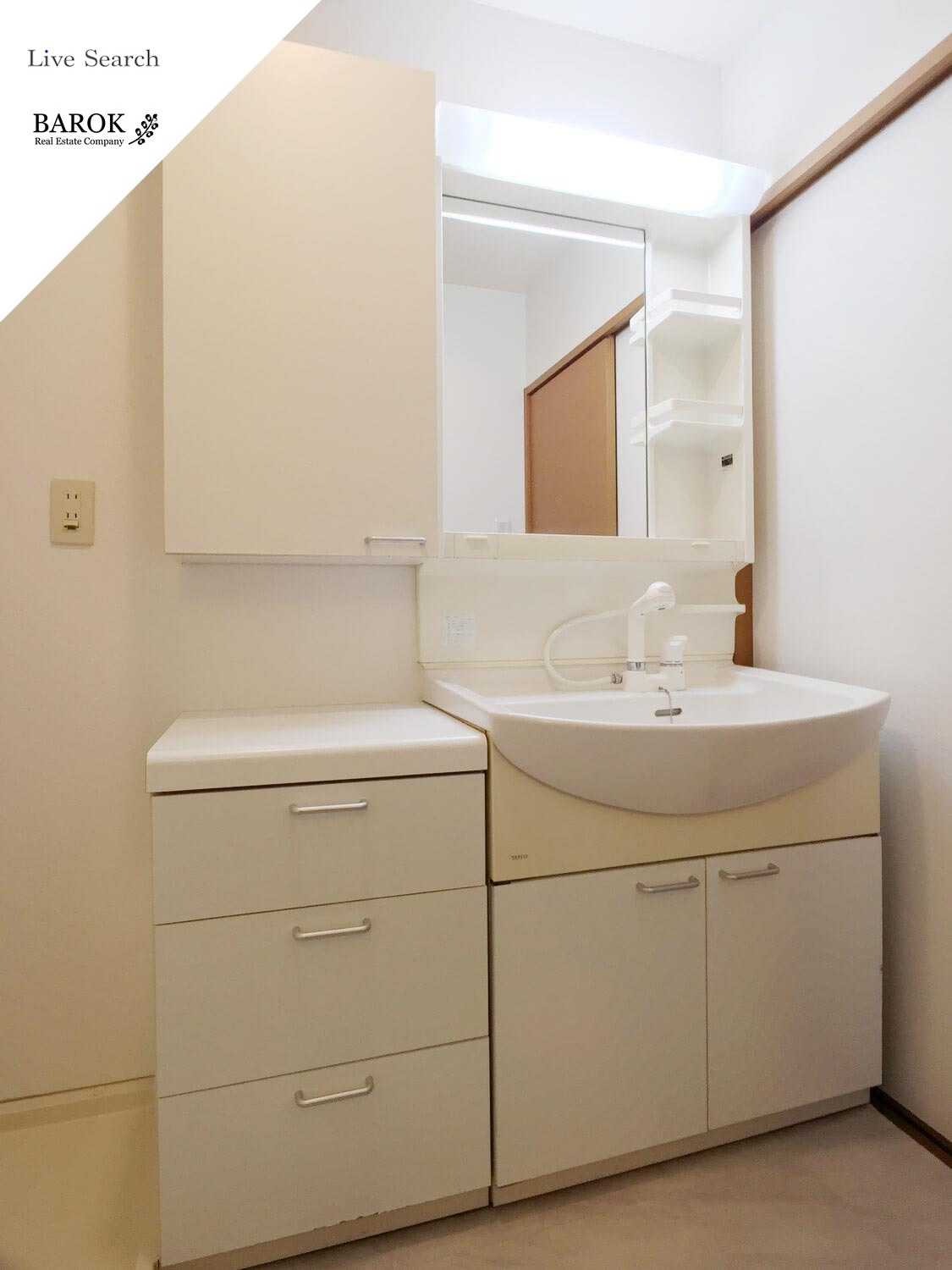 ジニアス皐月の洗面所