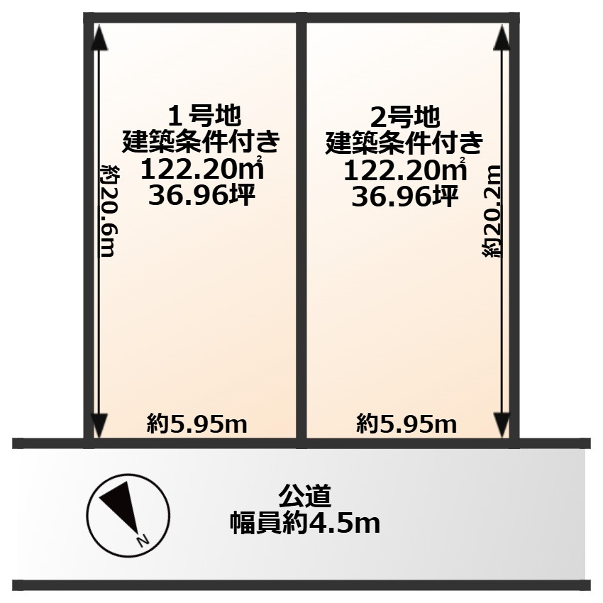 COLORSグリーンヒル　草津市南笠町２区画の区画図