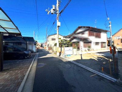 【前面道路含む現地写真】 | 堺市西区浜寺諏訪森町東3丁1期 | 敷地面積36.60坪！（2025年12月撮影）