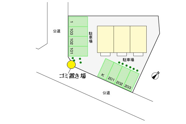 リバーサイドシティの区画図