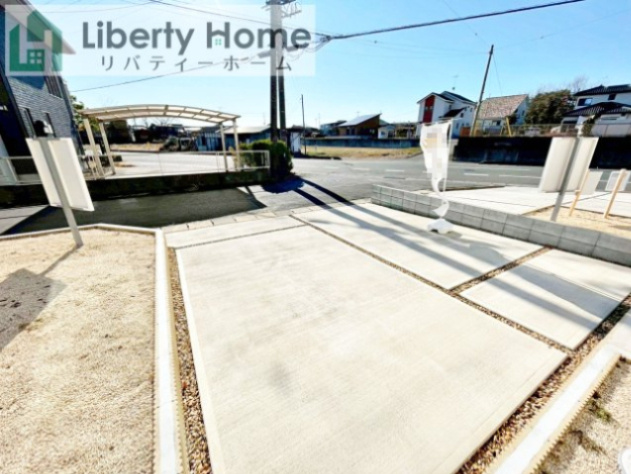 下妻市鬼怒　2号棟の駐車場