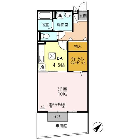 バーディー コート　Ａ棟の間取り