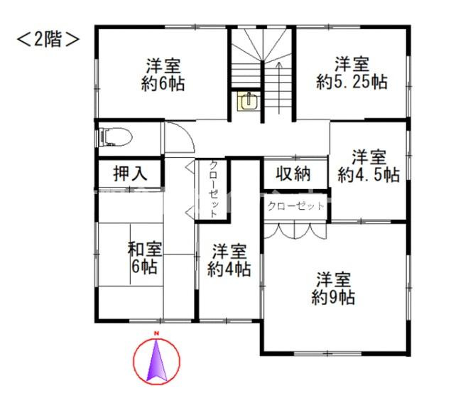 熊谷市上之　中古住宅（間取り9K）の間取り