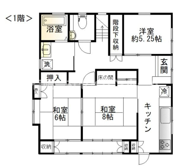熊谷市上之　中古住宅（間取り9K）の間取り