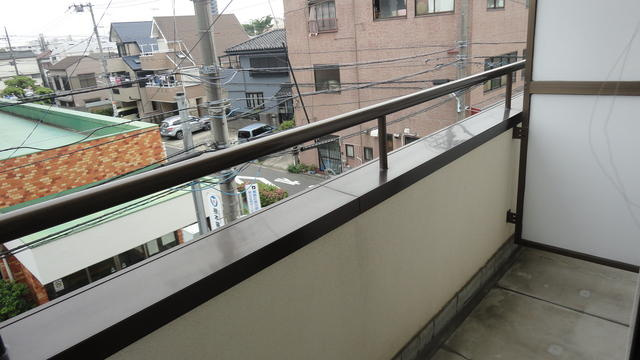 矢付ハイツのバルコニー