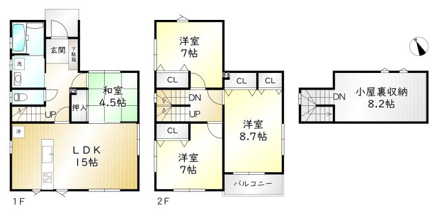 中之条　築浅中古住宅の間取り