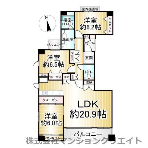サーパス文京二丁目の間取り|現況と間取図が異なる場合は現況を優先とします。